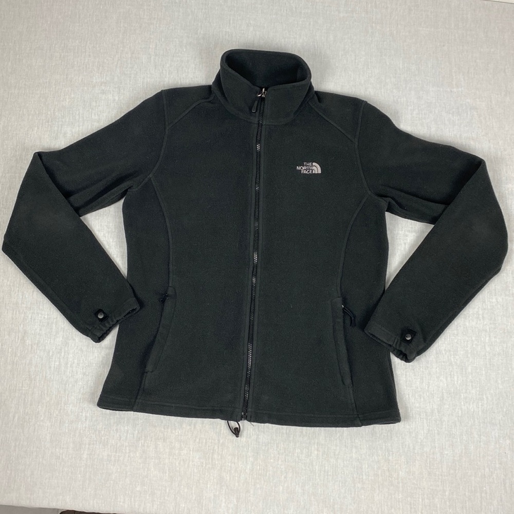 The North Face Women’s Large Fleece Jacket Flashdry Full Zip Black